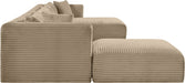 Shaggy - Fabric 6 Piece Modular Sectional With Chaise And Ottoman - Simple Home Plus