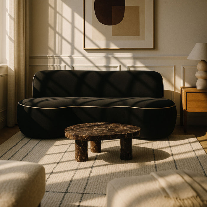 Swerve - Velvet 101" Upholstered Sofa - Simple Home Plus