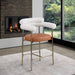 Blake - Counter Stool With Bronze Legs (Set of 2) - Simple Home Plus
