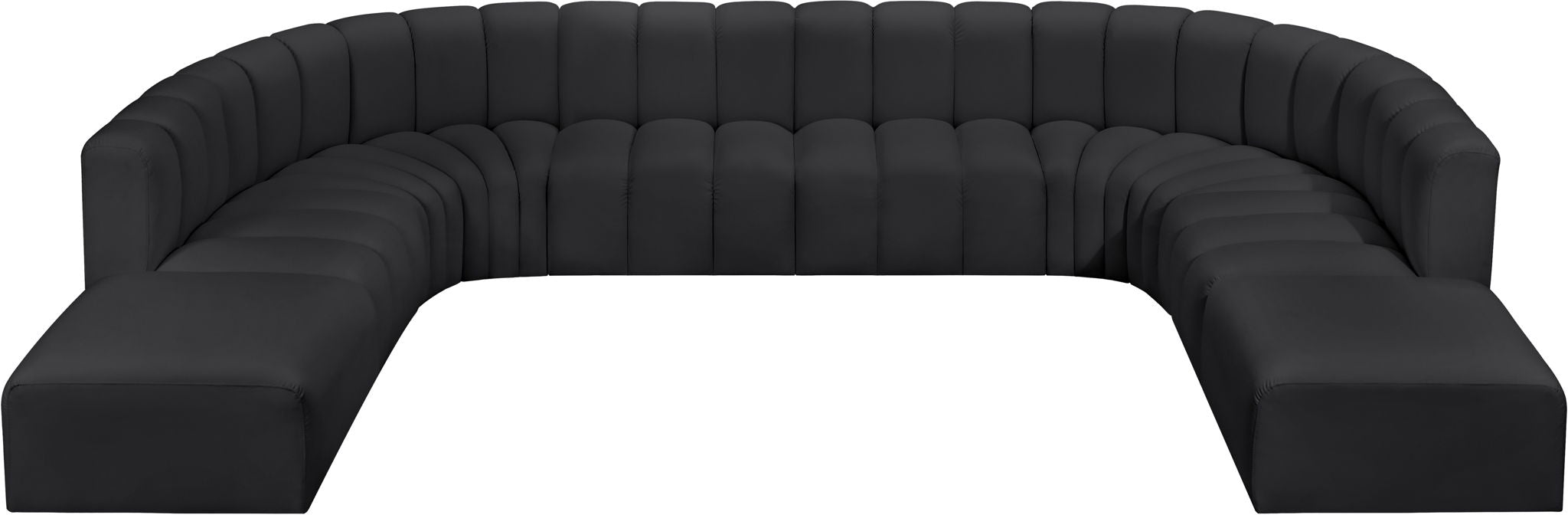 Arc - Faux Leather Modular Sectional - Simple Home Plus