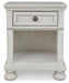 Robbinsdale - Antique White - One Drawer Night Stand - Simple Home Plus