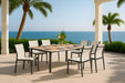 Nizuc - Outdoor Patio Dining Chair With Gray Frame (Set of 2) - Simple Home Plus