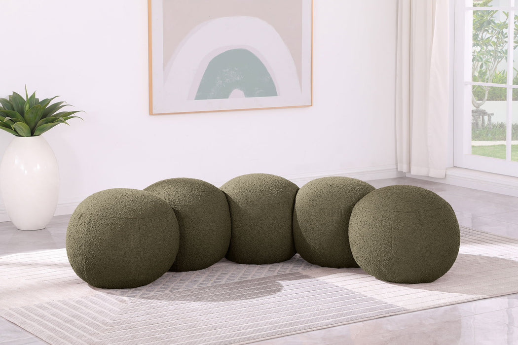 Apollo - Boucle Fabric Bench - Simple Home Plus