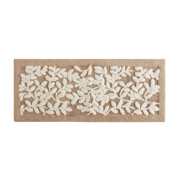 Serene - 60" x 24" Cotton Tufted Bath Rug - Mushroom