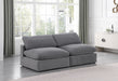 Comfy - Velvet Modular Armless Sofa 2 Seats - Simple Home Plus