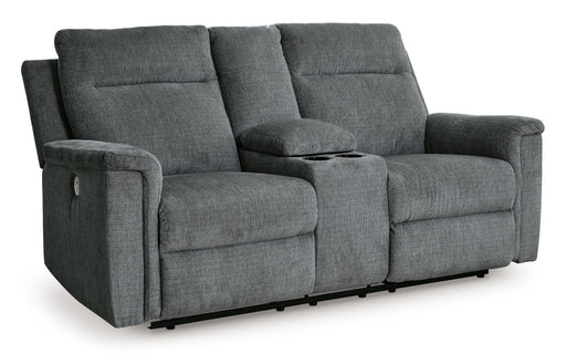 Barnsana - Dbl Power Reclining Loveseat With Console - Simple Home Plus