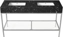 Marmo - Engineered Marble Bathroom Vanity With Chrome Base - Simple Home Plus
