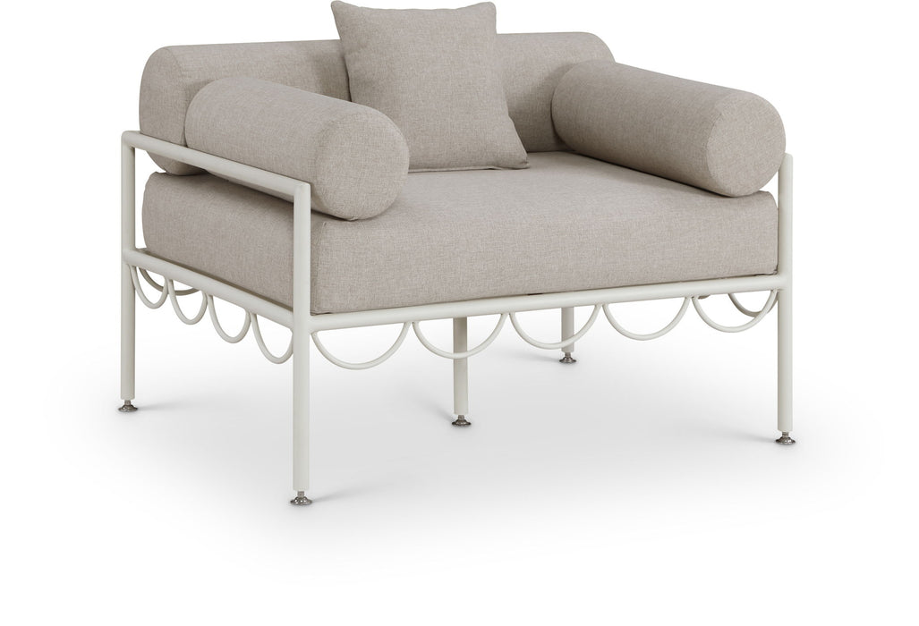 Portofino - Resilient Water Repellent Fabric Upholstered Outdoor Patio Chair - Simple Home Plus