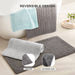 Splendor - 17" x 24" Tufted Reversible Bath Rug - Black - Simple Home Plus