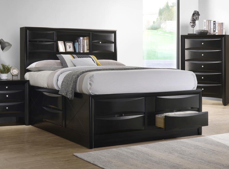 Briana - Wood Storage Bookcase Bed - Simple Home Plus