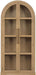 Corva - Solid Wood, Oak Veneer And Stainless Steel Storage Cabinet - Simple Home Plus