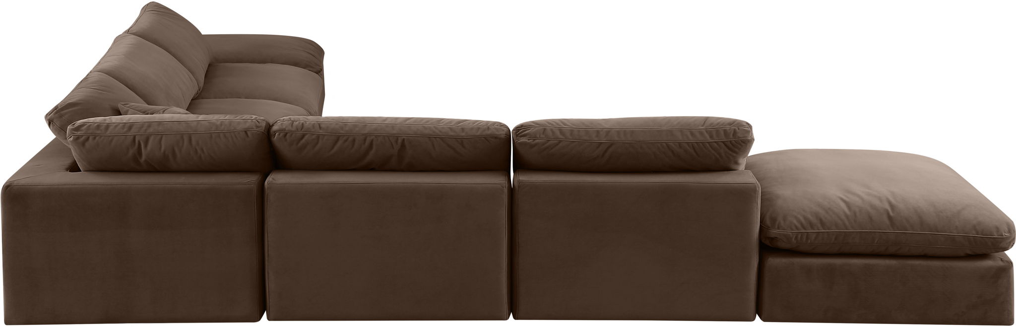 Comfy - 7 Piece Velvet Modular Corner Sectional - Simple Home Plus