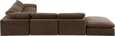 Comfy - 7 Piece Velvet Modular Corner Sectional - Simple Home Plus