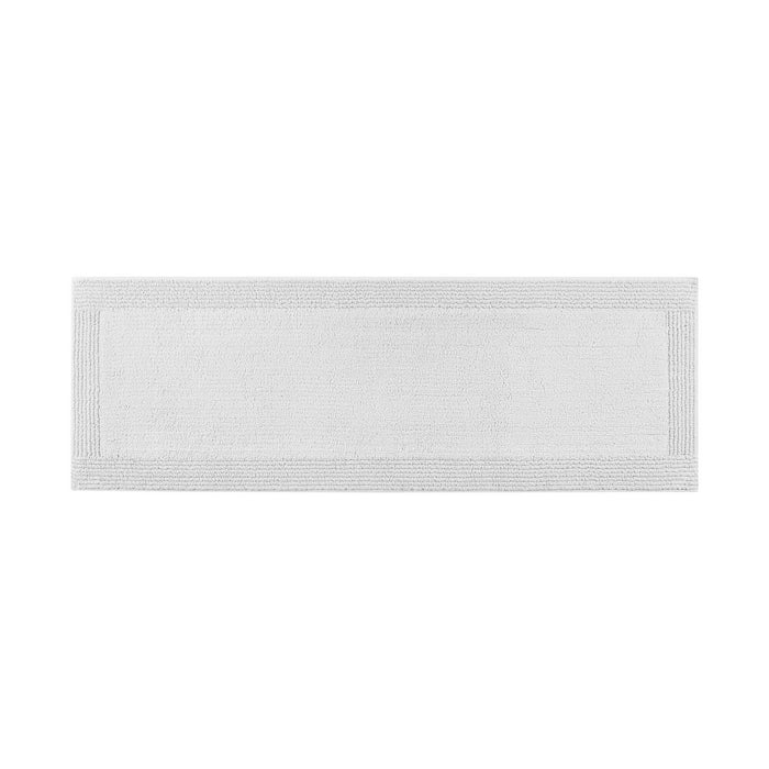 Splendor - 17" x 24" Tufted Reversible Bath Rug - Gray - Simple Home Plus
