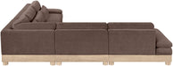 Turin - Chenille Fabric Upholstered Modular Sectional - Brown - Simple Home Plus