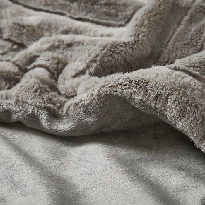 Arctic - Ultra Down Alternative Throw - Gray - Simple Home Plus
