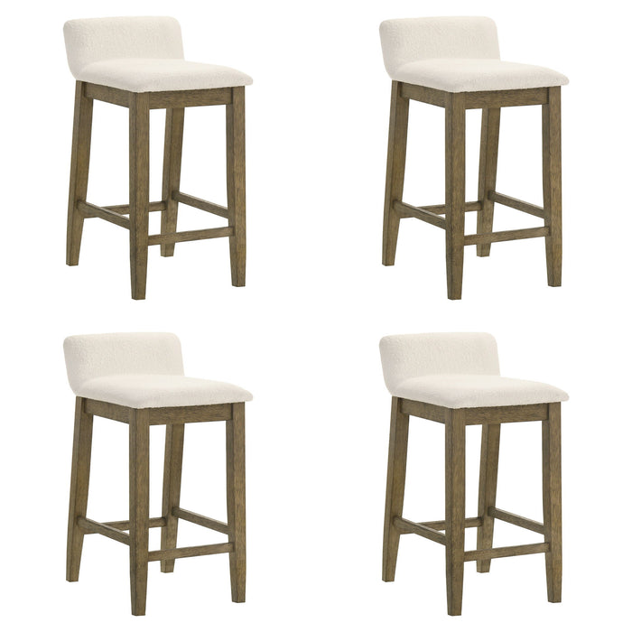 Annikah - Modern Transitional Wood Counter Height Kitchen Bar Stool - Simple Home Plus
