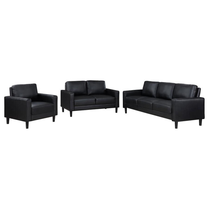 Ruth - Upholstered Track Arm Sofa Set - Simple Home Plus
