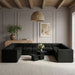 Rummi - Velvet Performance Fabric Upholstered 9 Piece Modular Sectional - Simple Home Plus