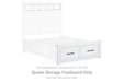 Ashbryn - Queen Storage Footboard - White / Natural - Simple Home Plus