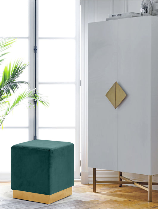 Jax - Stool Ottoman with Gold Base - Simple Home Plus