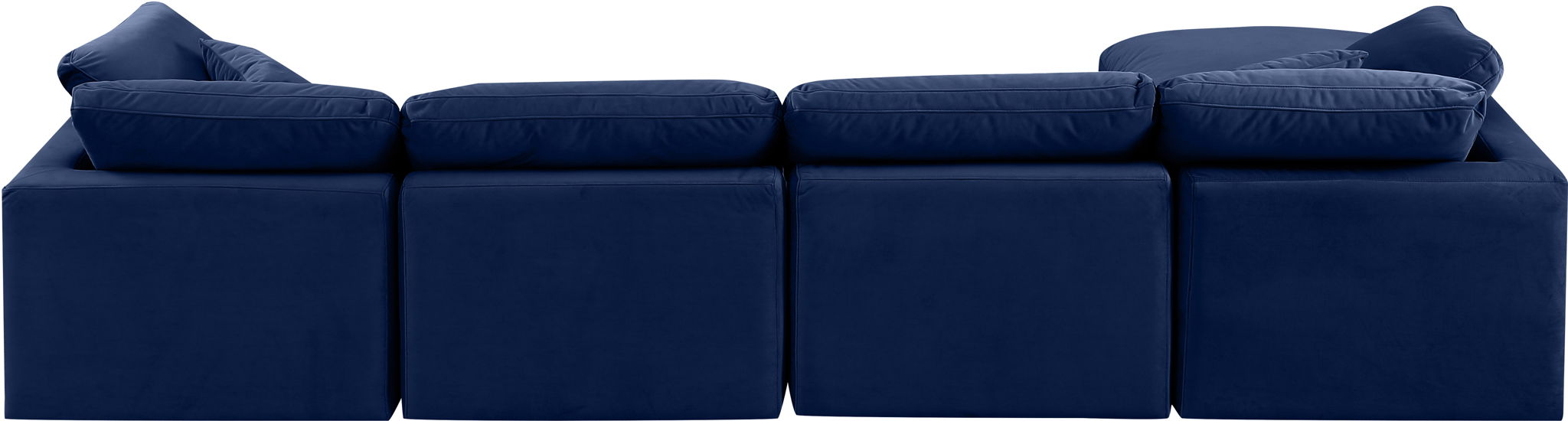 Indulge - Velvet 5 Piece Modular Sectional With Chaise - Simple Home Plus