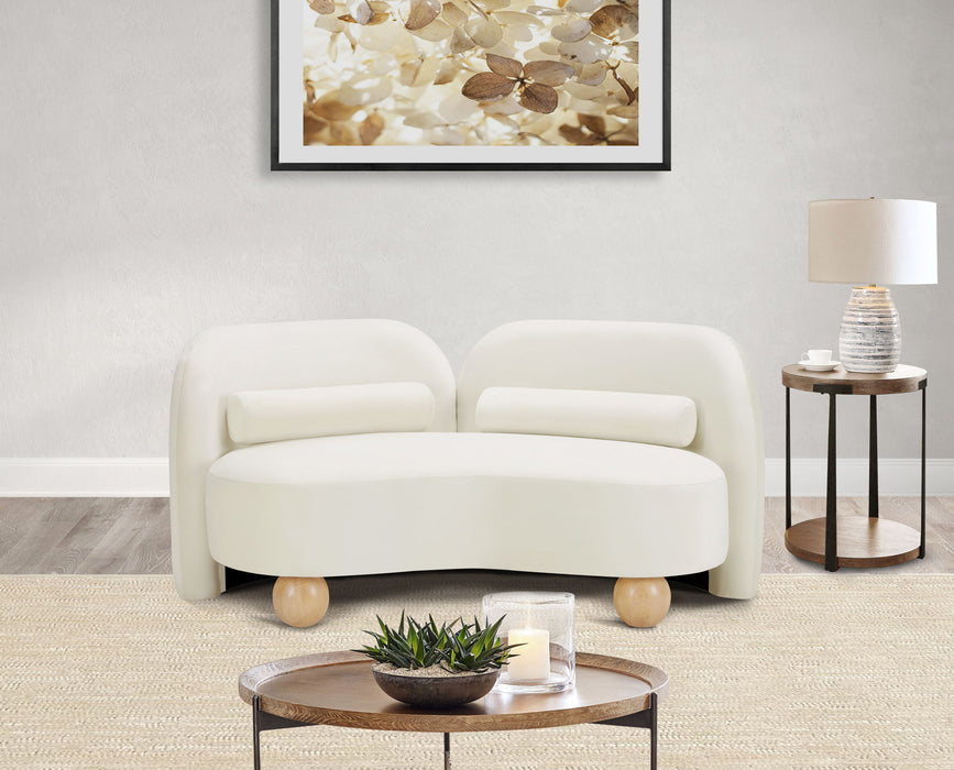 Daphne - Velvet Loveseat - Simple Home Plus
