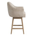 Jaxon - Solid Wood Upholstered 26" Counter Height Swivel Barstool - Simple Home Plus