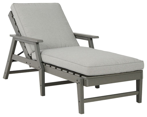 Visola - Gray - Chaise Lounge with Cushion - Simple Home Plus