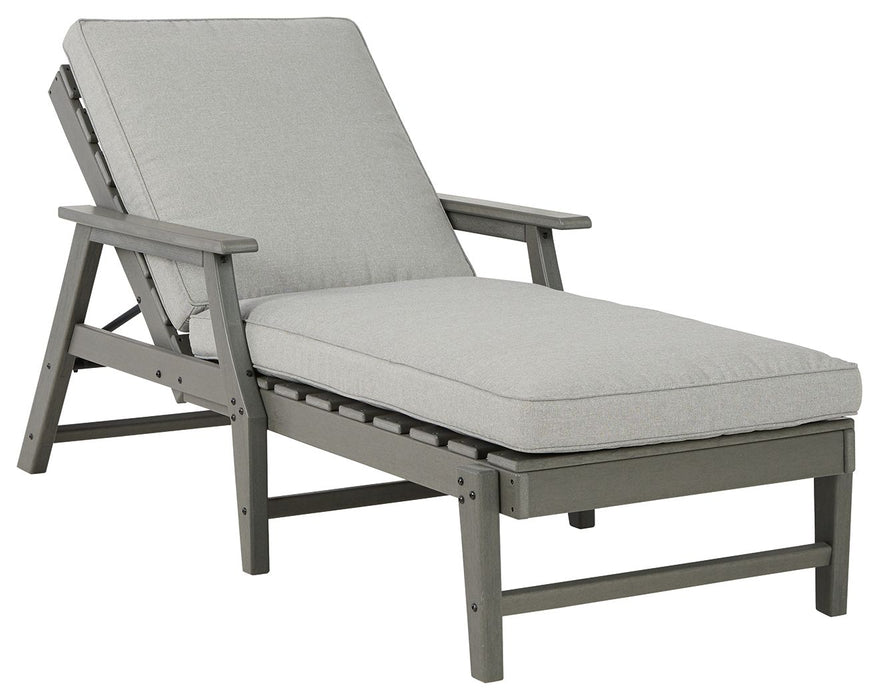 Visola - Gray - Chaise Lounge with Cushion - Simple Home Plus