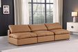 Comfy - Faux Leather Modular Armless Sofa 3 Seats - Simple Home Plus