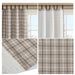 Anaheim - 50"x 95" Plaid Faux Leather Tab Top Curtain Panel With Fleece Lining - Brown - Simple Home Plus