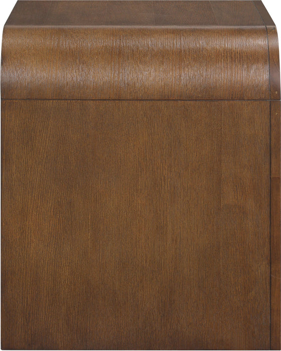 Giada - Solid Wood And Veneer Nightstand - Simple Home Plus