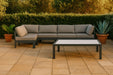 Nizuc - Outdoor Patio 5 Piece Modular Sectional With Gray Frame - Simple Home Plus