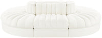 Rummi - Oval Velvet Performance Fabric Upholstered 6 Piece Modular Sectional - Simple Home Plus
