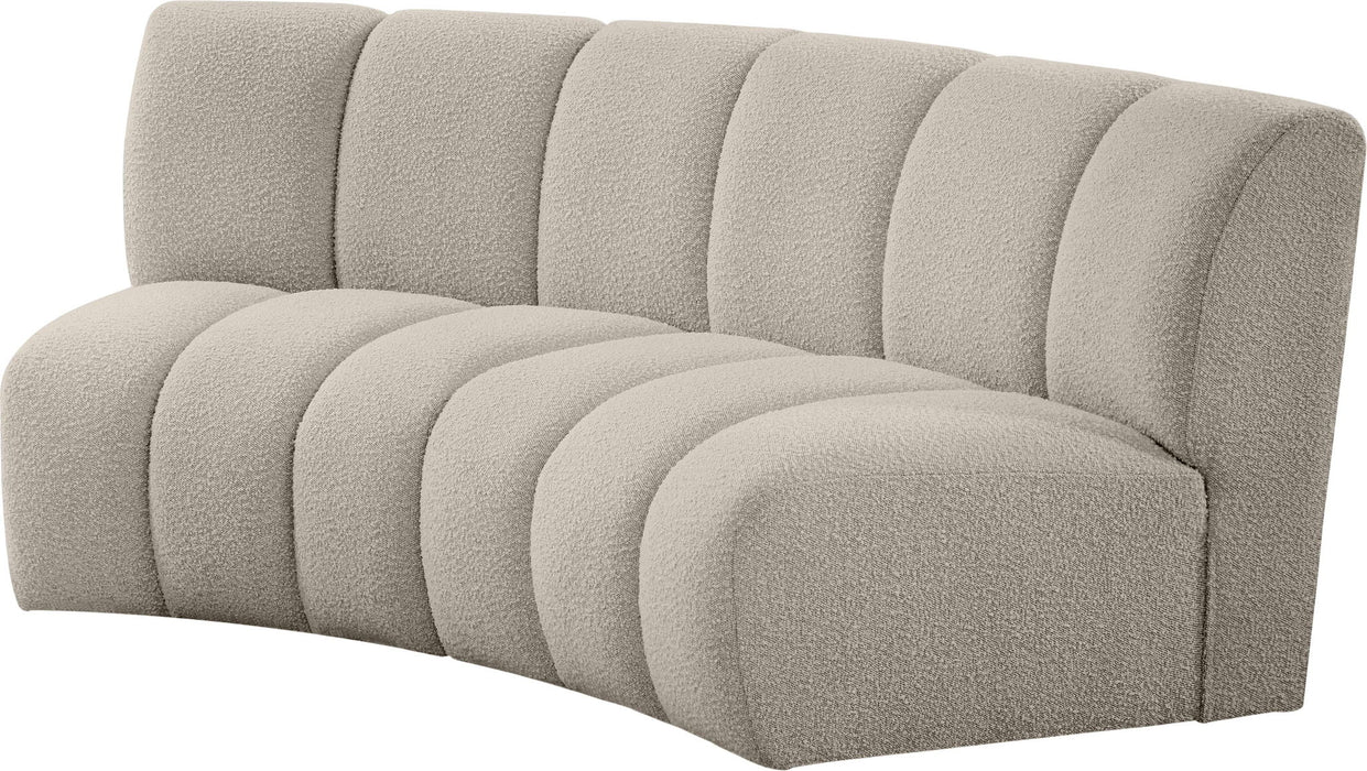 Infinity - 2 Piece Boucle Modular Sectional - Simple Home Plus