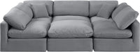 Indulge - Velvet 6 Piece Modular Sectional - Simple Home Plus