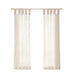 Ceres - 63" Twist Tab Voile Sheer Window Pair - Ivory - Simple Home Plus