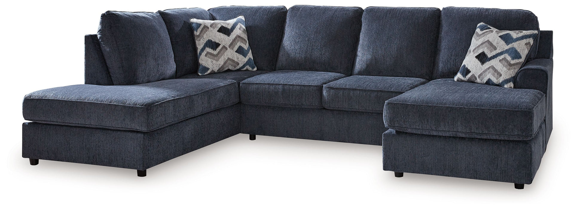 Albar Place - Sectional With Ottoman - Simple Home Plus