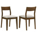 Almonte - Dining Chair Upholstered Seat (Set of 2) - Dark Brown - Simple Home Plus