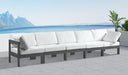 Nizuc - Outdoor Patio 5 Seat Modular Sofa With Gray Frame - Simple Home Plus