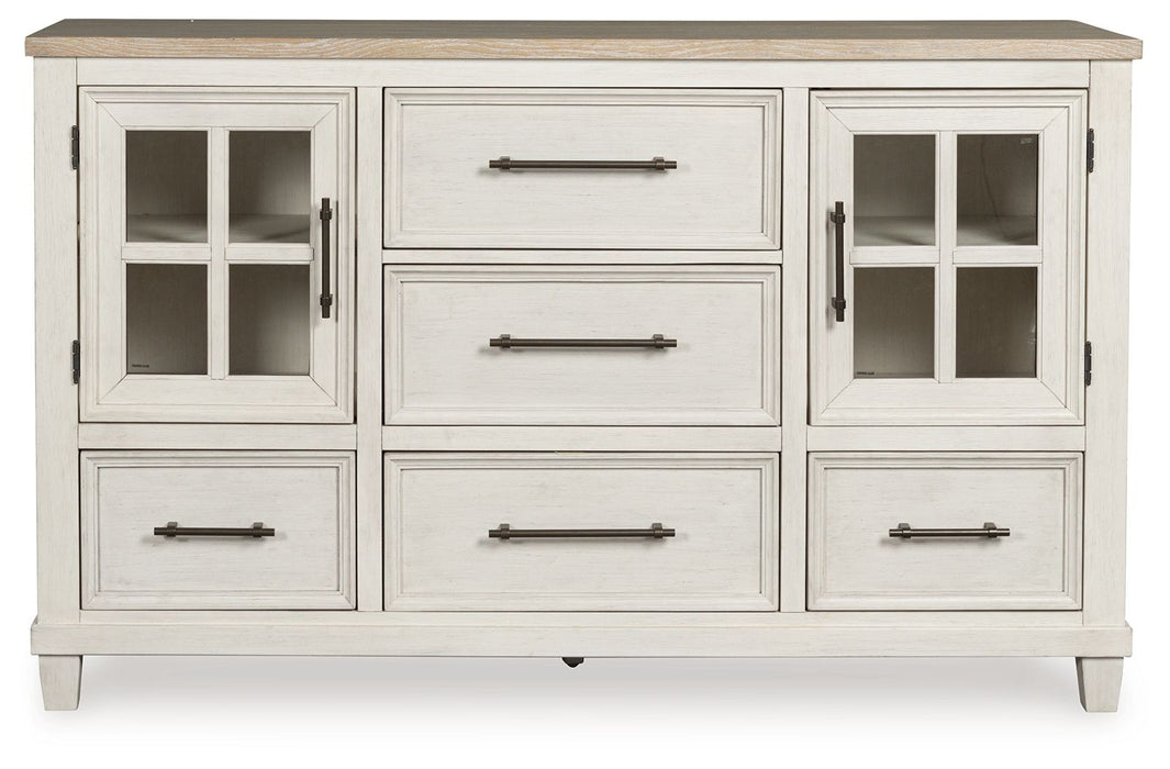 Shaybrock - Antique White / Brown - Dresser - Simple Home Plus