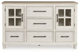 Shaybrock - Antique White / Brown - Dresser - Simple Home Plus