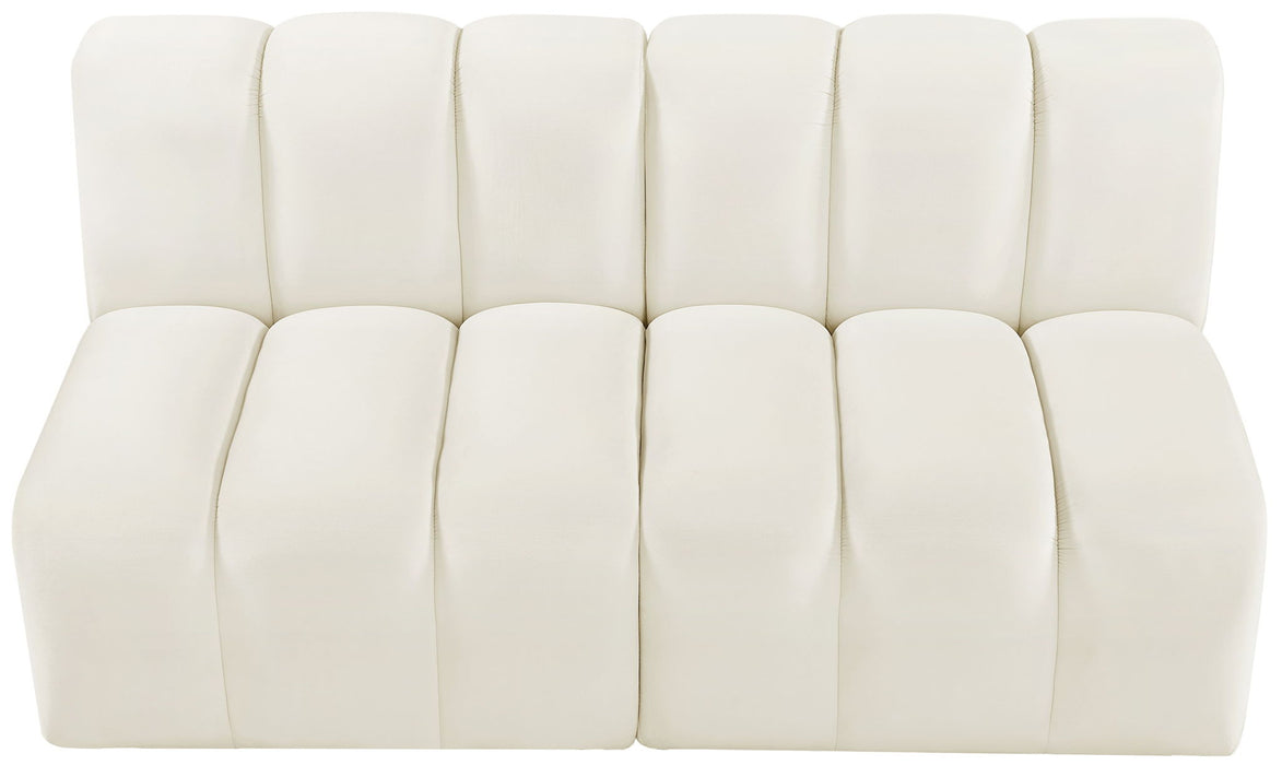 Arc - Velvet 2 Seats Modular Sofa - Simple Home Plus