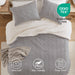 Riordan - Full/Queen Cable Knit Comforter Set - Gray - Simple Home Plus
