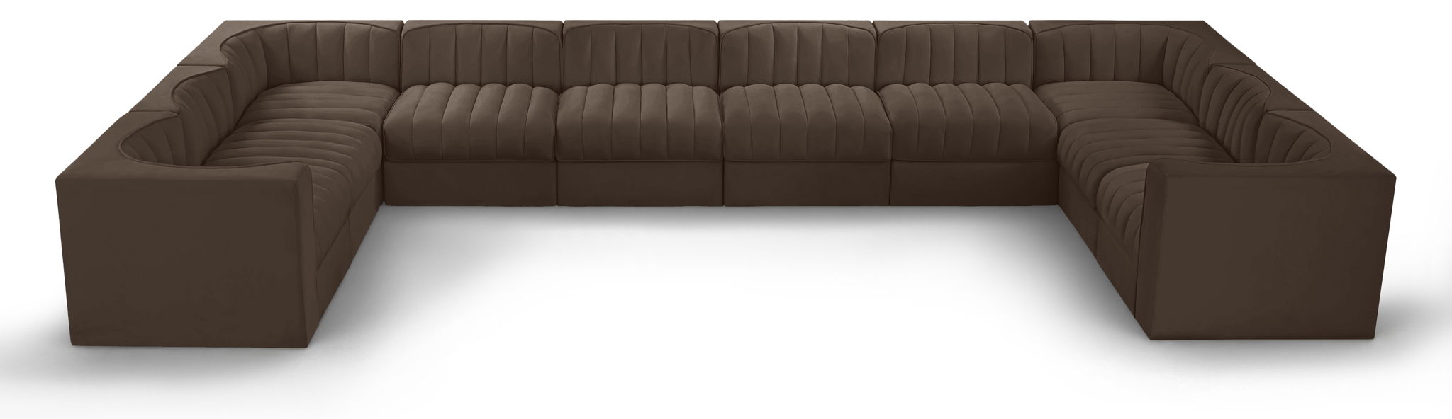 Rummi - Velvet Performance Fabric Upholstered 10 Piece Modular Sectional - Simple Home Plus