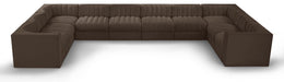 Rummi - Velvet Performance Fabric Upholstered 10 Piece Modular Sectional - Simple Home Plus