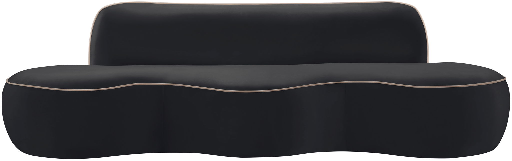 Swerve - Velvet 101" Upholstered Sofa - Simple Home Plus