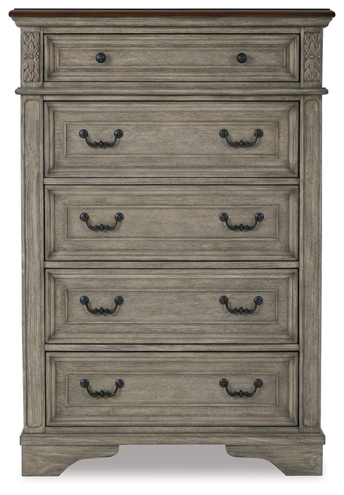 Lodenbay - Antique Gray - Five Drawer Chest - Simple Home Plus