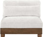 Turin - Chenille Fabric Upholstered Modular Armless Chair - Simple Home Plus
